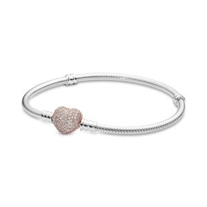 Браслет Pandora із застібкою-серцем із паве 586292CZ