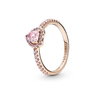 Каблучка Pandora Блискуче серце 188421C04