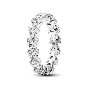Каблучка Pandora Ряд сердець 193103C01