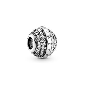 Намистина Pandora Pavé та логотип 799489C01
