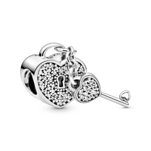Намистина Pandora Серце та ключ 791429CZ