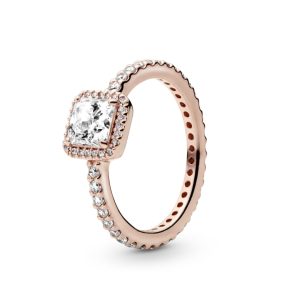 Каблучка Pandora Сяючий квадрат 180947CZ