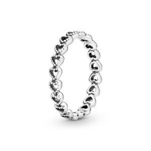 Каблучка Pandora Смужка сердець 190980