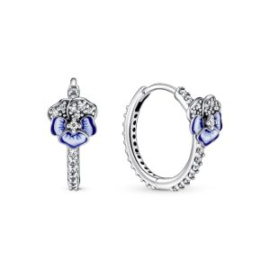 Сережки Pandora Блакитна фіалка 290775C01