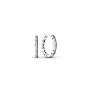 Сережки сяючі з логотипом Pandora 290558CZ