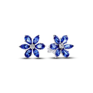 Сережки Pandora Блискучий синій гербарій 292407C01