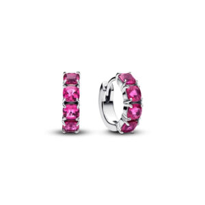 Сережки Pandora "Рожеві хупи" 293851C02